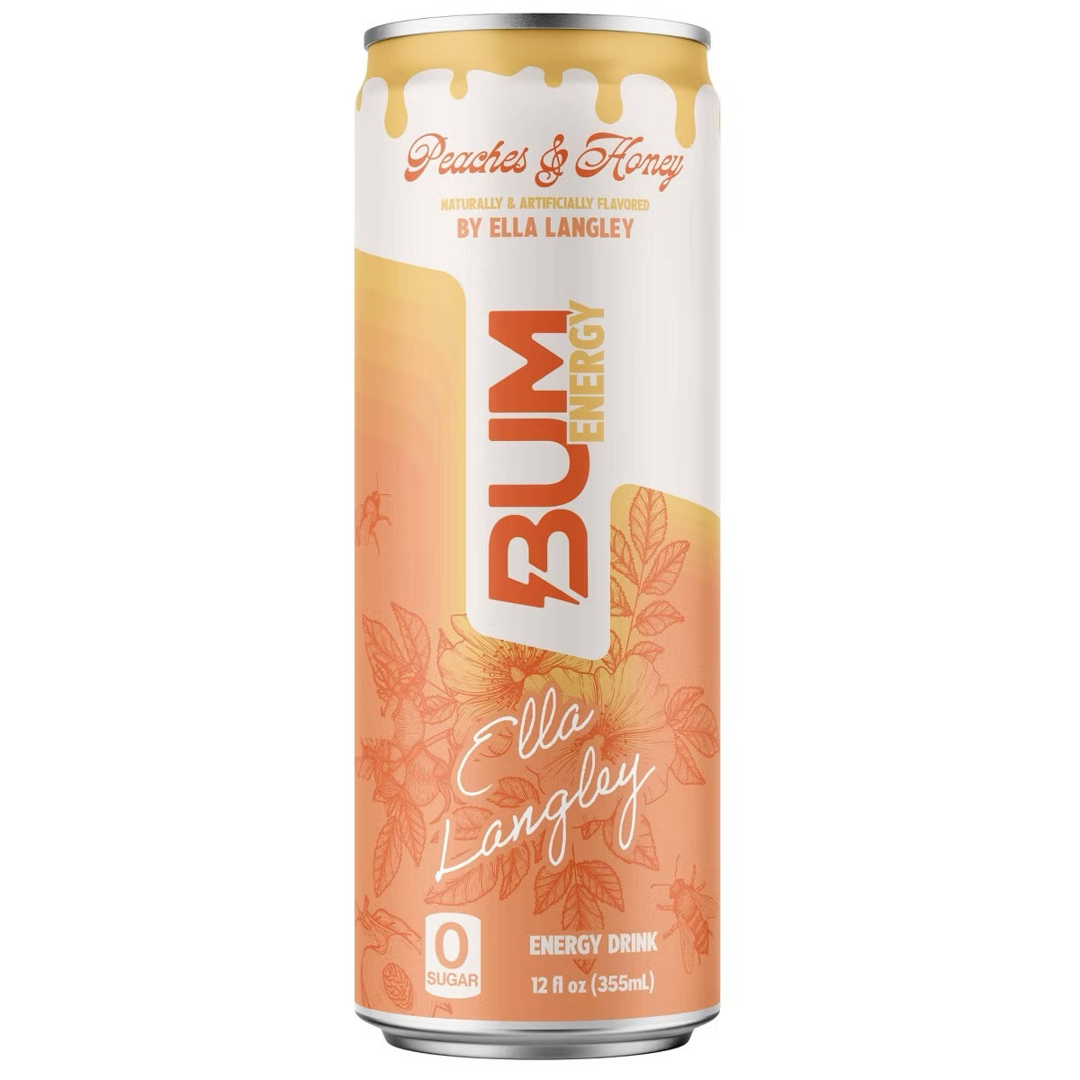 BUM Energy Peaches & Honey by Ella Langley – Limited Edition, 1 Can