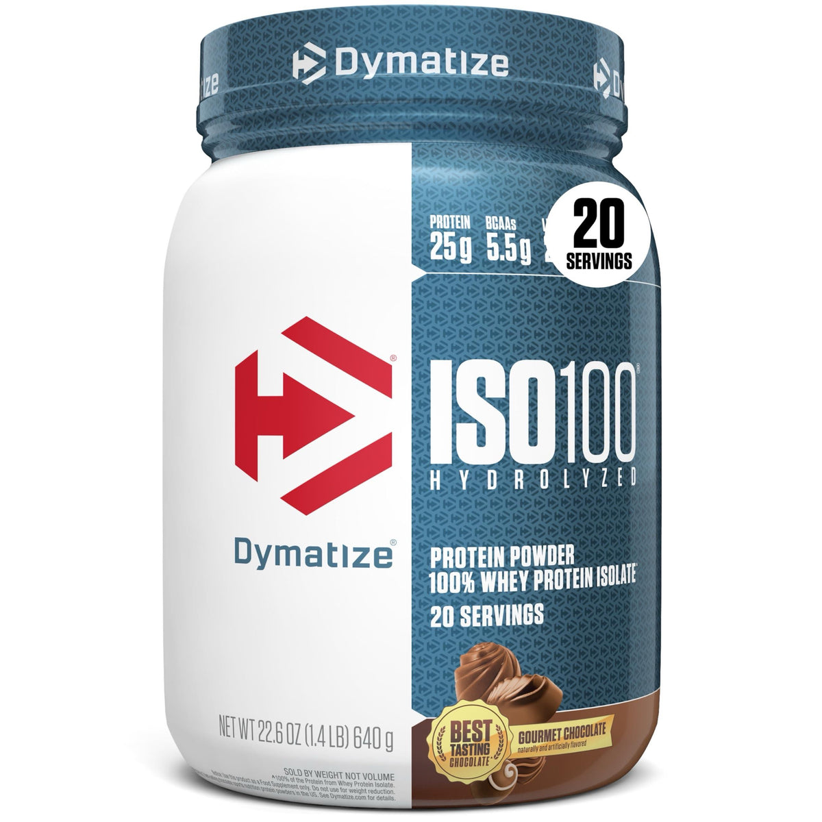 Dymatize ISO100 Hydrolyzed Whey Protein Powder Gourmet Vanilla 20 Servings
