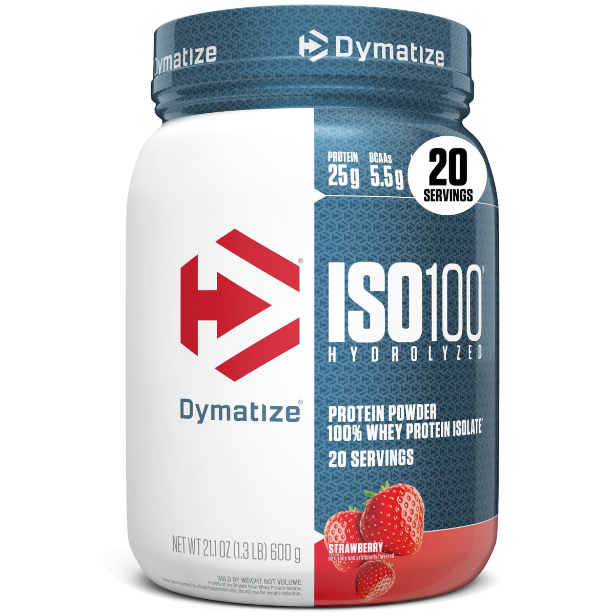 Dymatize ISO100 Hydrolyzed Whey Protein Powder Gourmet Vanilla 20 Servings