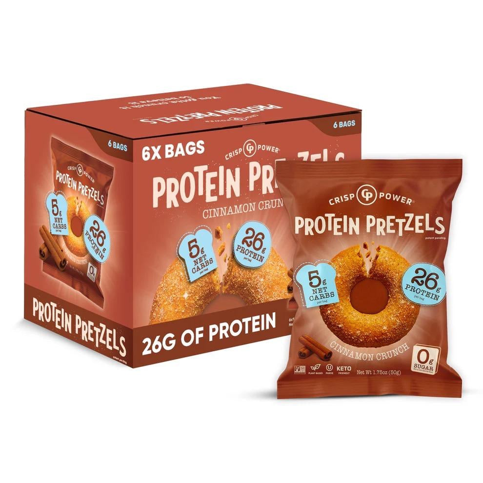 High Protein Pretzel Crisps – Cheddar Flavor, 25g Protein