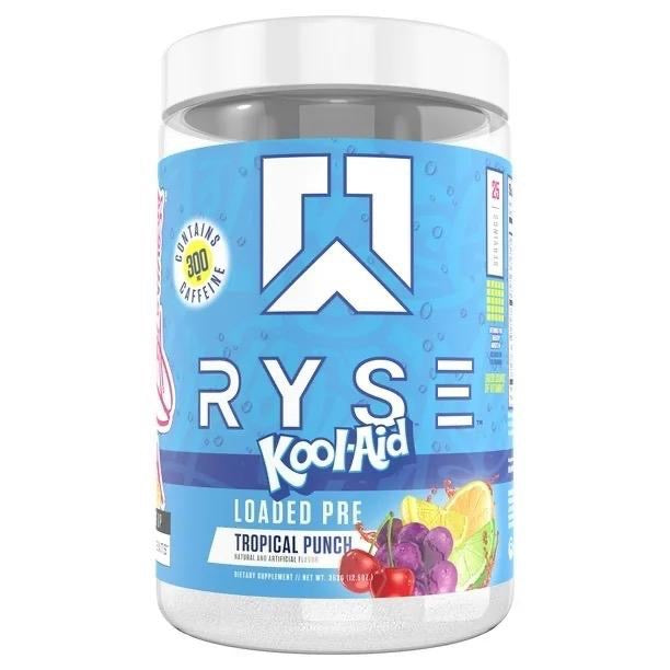 RYSE Pre-Workout – Cherry Ring Pop, 25 Servings, 300mg Caffeine