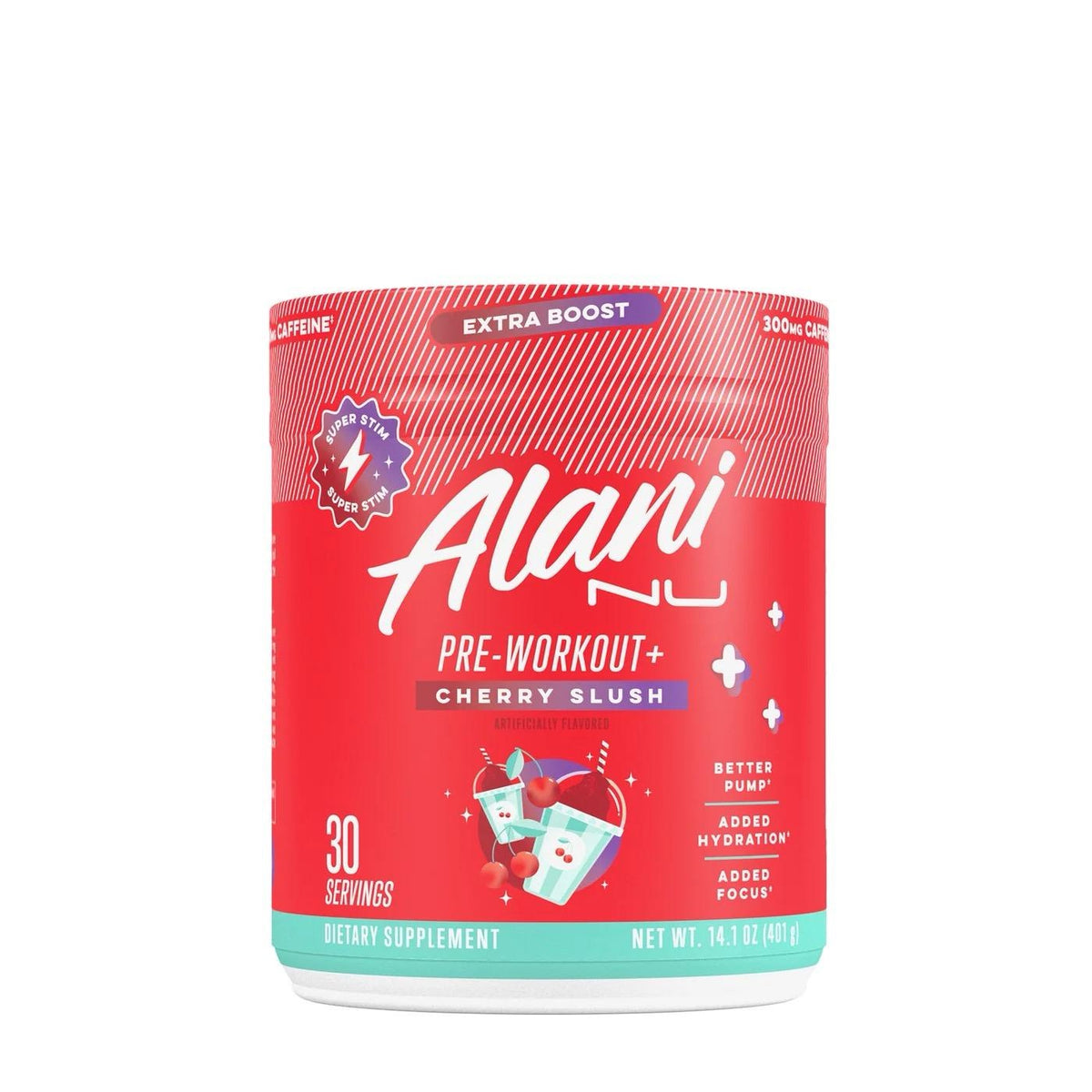 Alani Nu Pre-Workout+ – Cherry Slush, 30 Servings