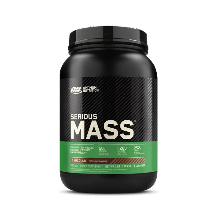 Optimum Nutrition Serious Mass Weight Gainer Protein Powder, Chocolate, 3 lb