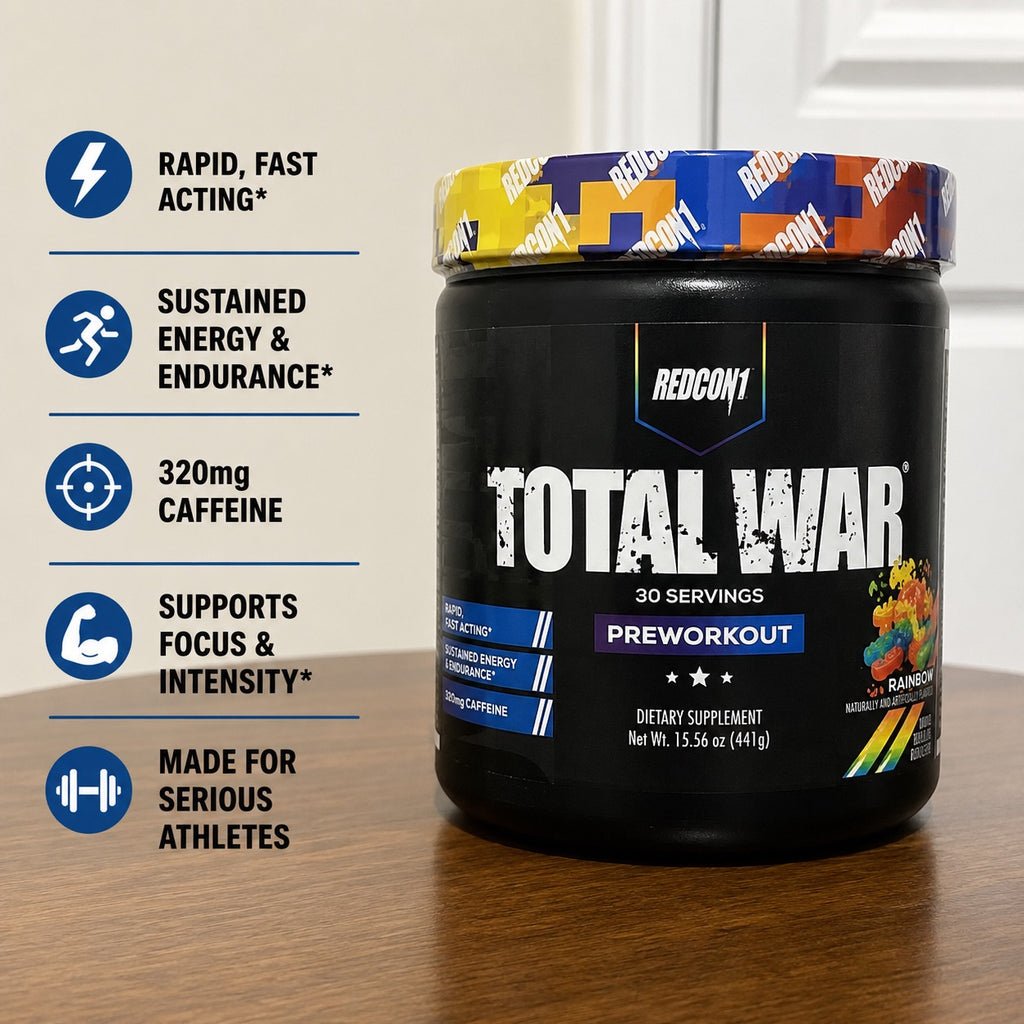 Redcon1 Total War Pre-Workout – Rainbow Candy 30 Serving