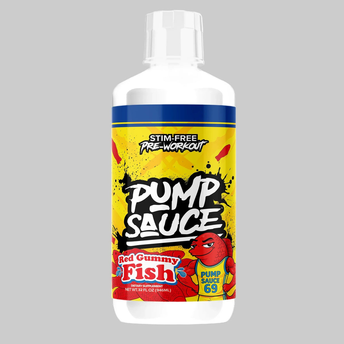 Pump Sauce Pre-Workout Red Gummy Fish – 32 fl oz