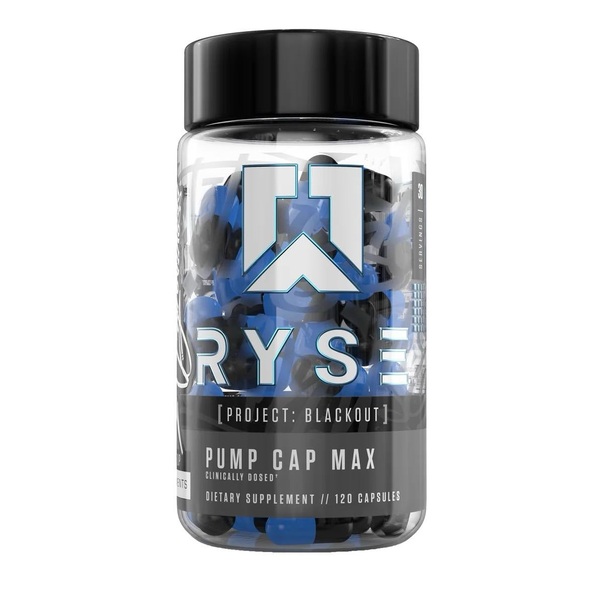 RYSE PUMP CAP MAX PROJECT BLACKOUT – 120 CAPSULES – 30 SERVINGS