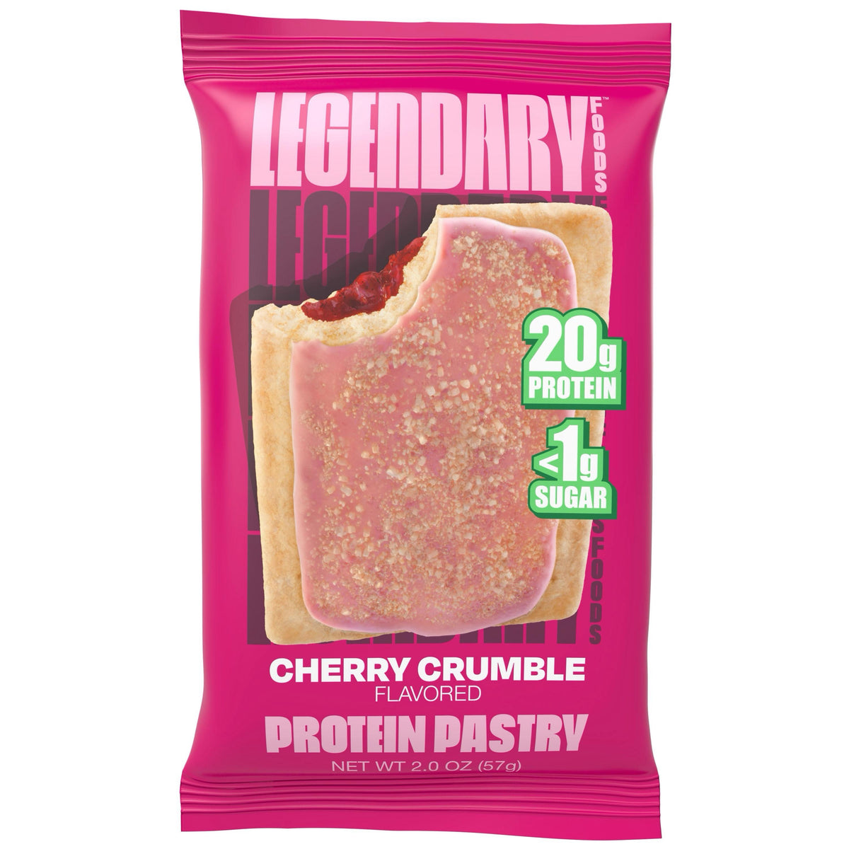 Legendary Foods Protein Pastry – Wild Cherry, 20g Protein