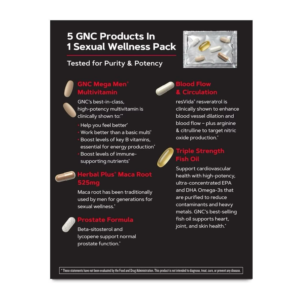 GNC Mega Men Performance & Vitality Vitapak Program – 30 Daily Packs