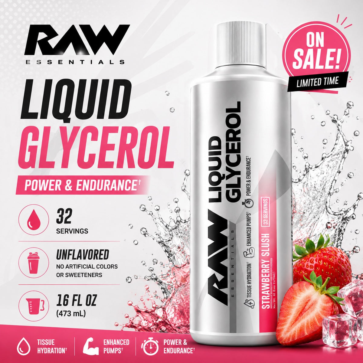 RAW Liquid Glycerol Strawberry Slush