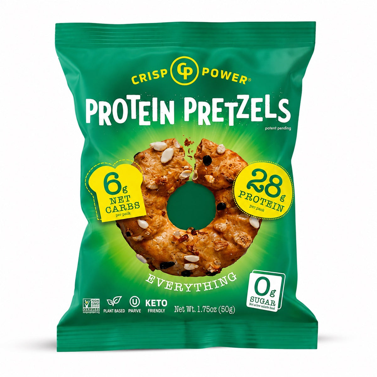 Crisp Power Protein Pretzels Variety Pack – 6 Bags