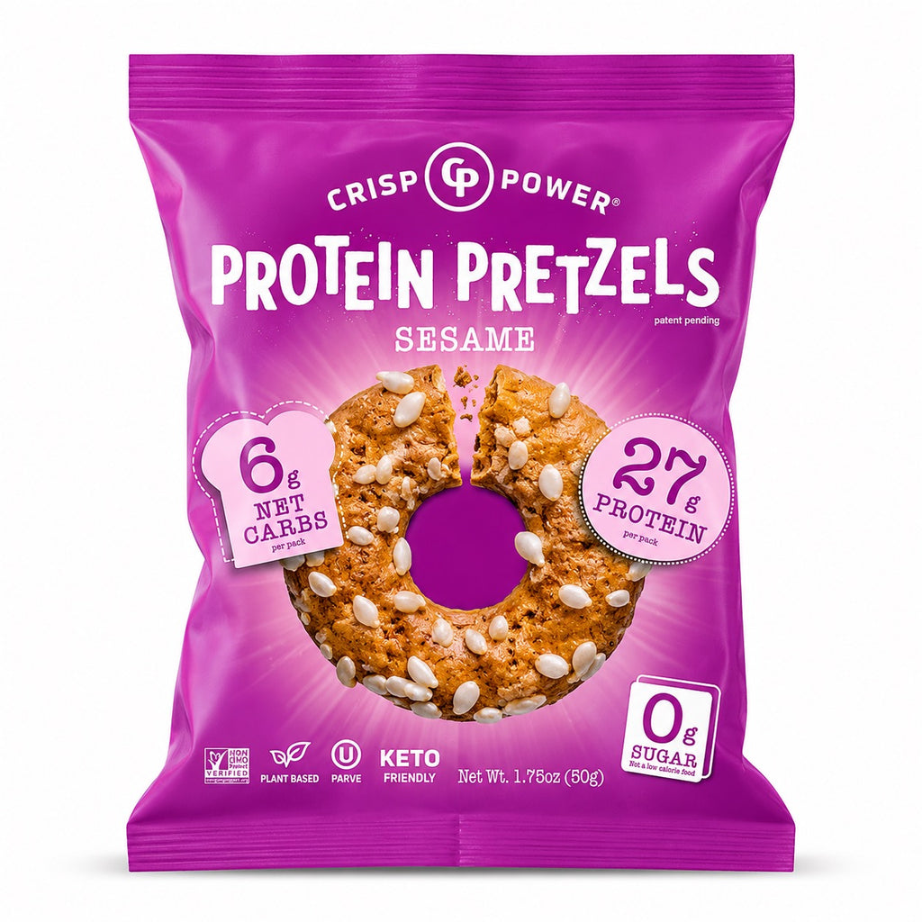 Crisp Power Protein Pretzels Variety Pack – 6 Bags