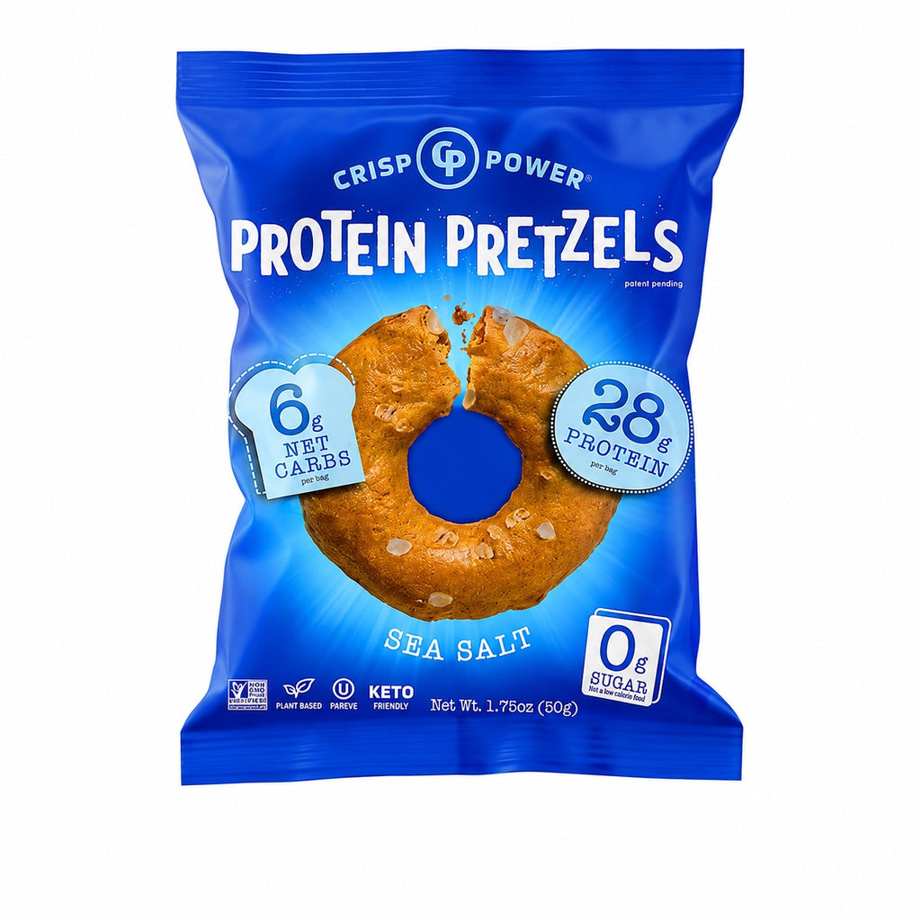 Crisp Power Protein Pretzels Variety Pack – 6 Bags