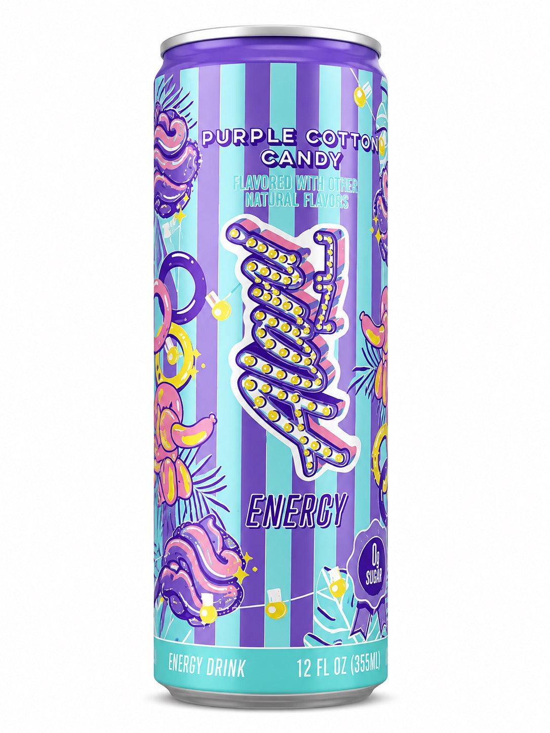 Alani Nu Energy Drink – Purple Cotton Candy, 12 fl oz