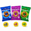 Crisp Power Protein Pretzels Variety Pack – 6 Bags