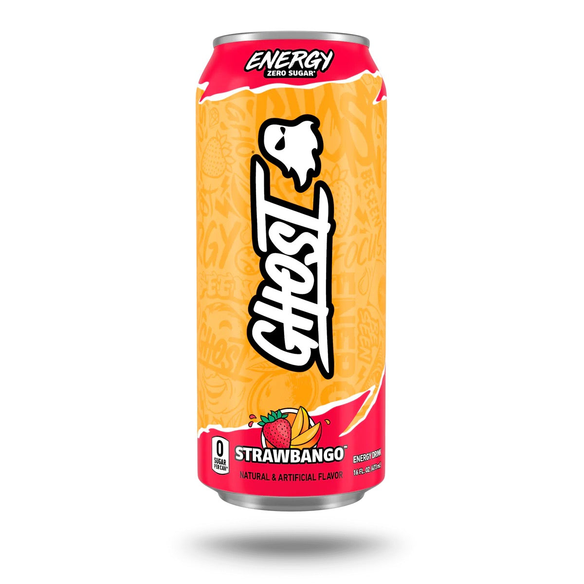 GHOST Energy Sour Strips Apple Berry Zero Sugar Energy Drink – 16 fl oz Single Can