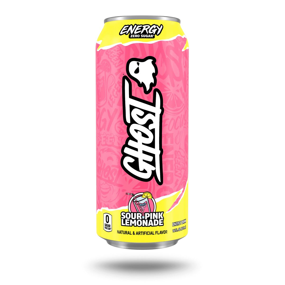GHOST Energy Sour Strips Apple Berry Zero Sugar Energy Drink – 16 fl oz Single Can