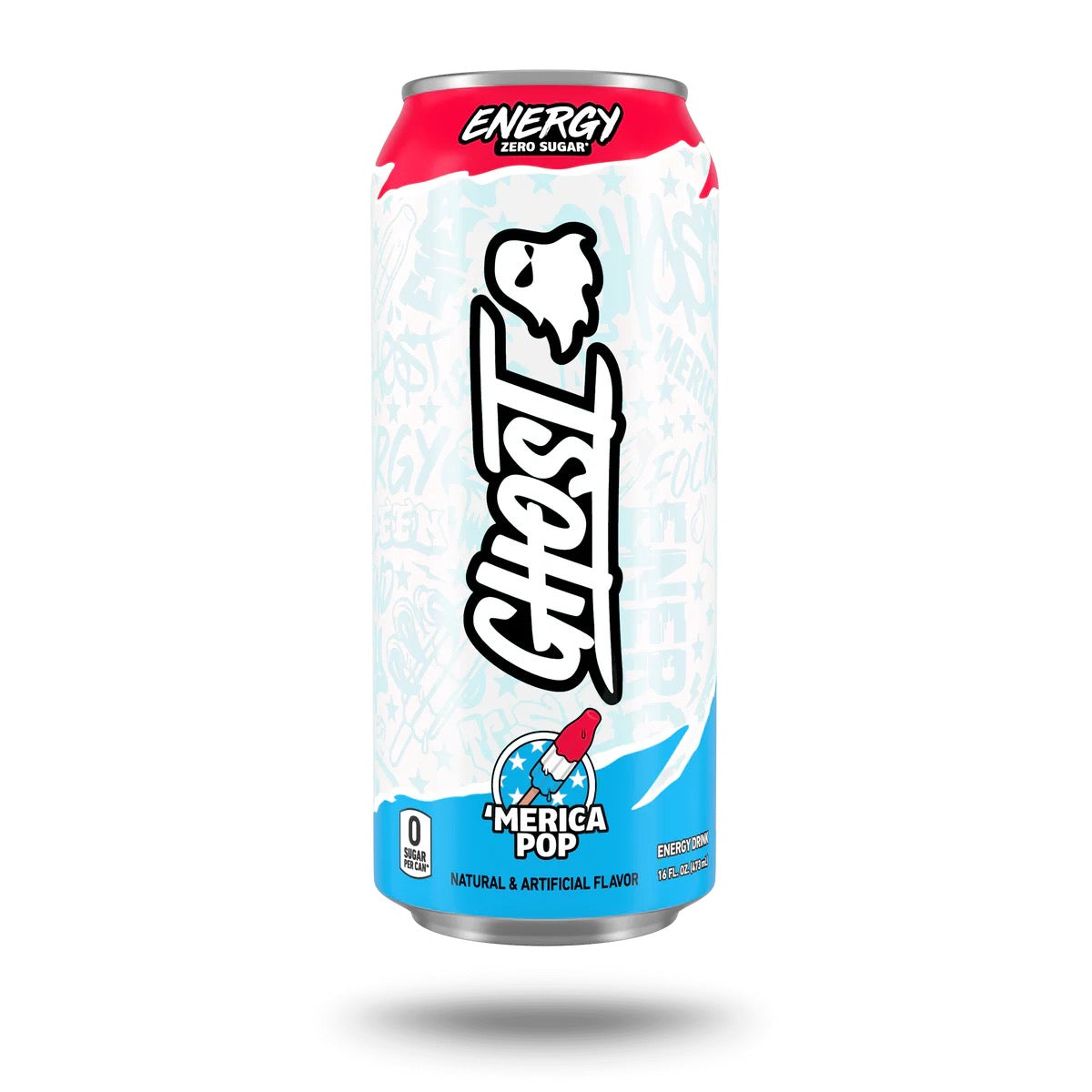 GHOST Energy Sour Strips Apple Berry Zero Sugar Energy Drink – 16 fl oz Single Can