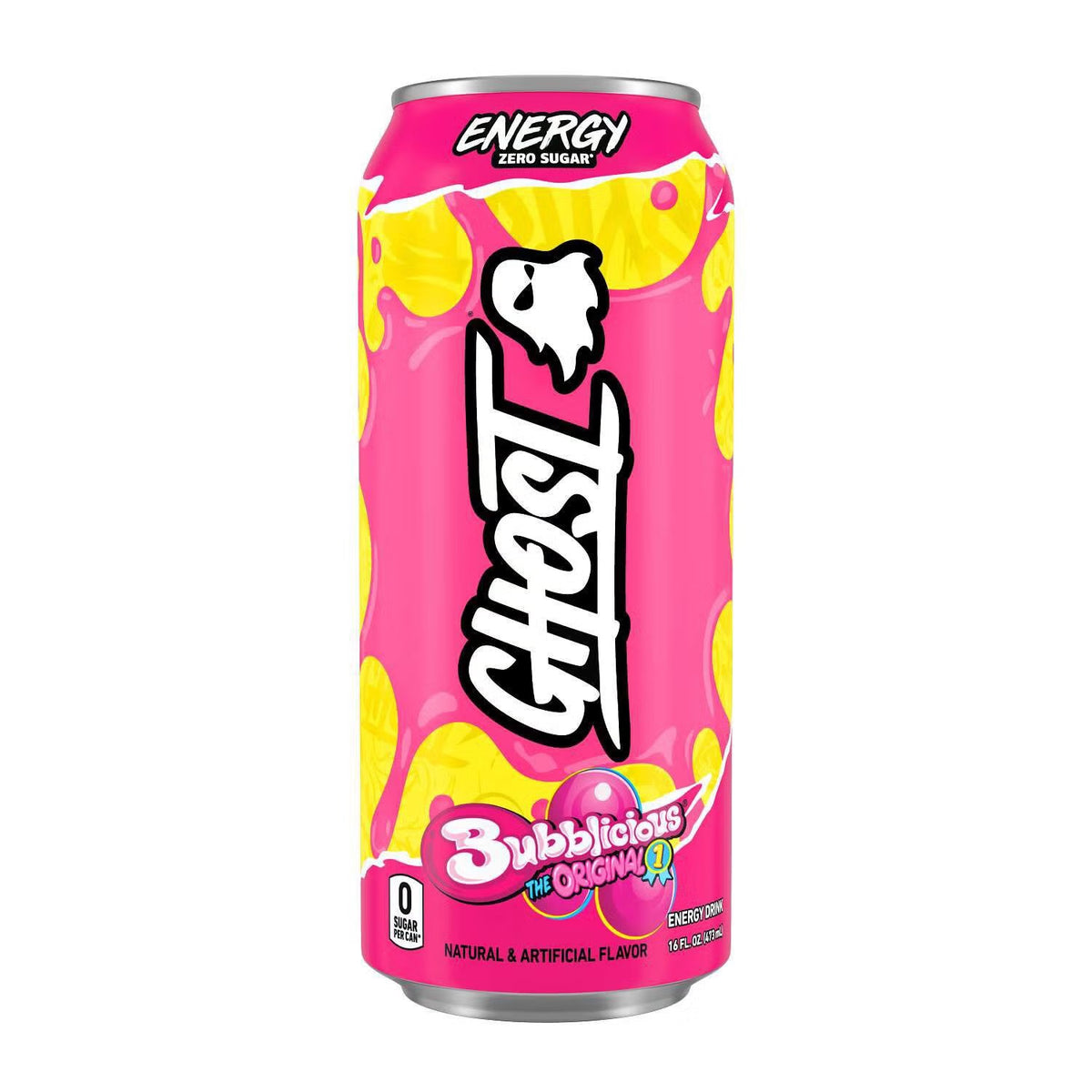 GHOST Energy Sour Strips Apple Berry Zero Sugar Energy Drink – 16 fl oz Single Can