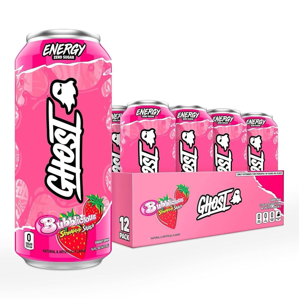 GHOST Energy Sour Strips Apple Berry – 12 Pack